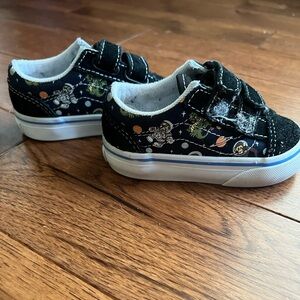 Vans Dinos/animals outer space slip ons